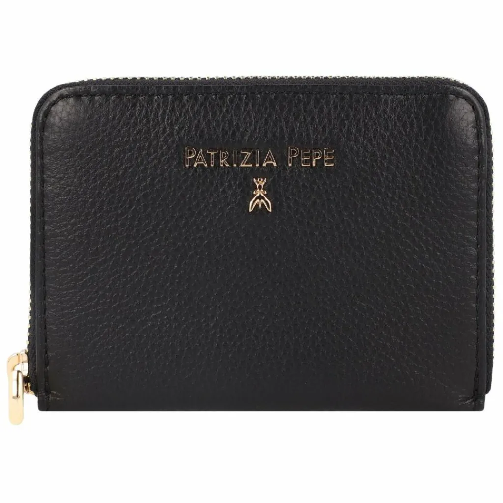 Patrizia Pepe Damengeldbörsen Querformat<Geldbörse Leder 12 cm nero