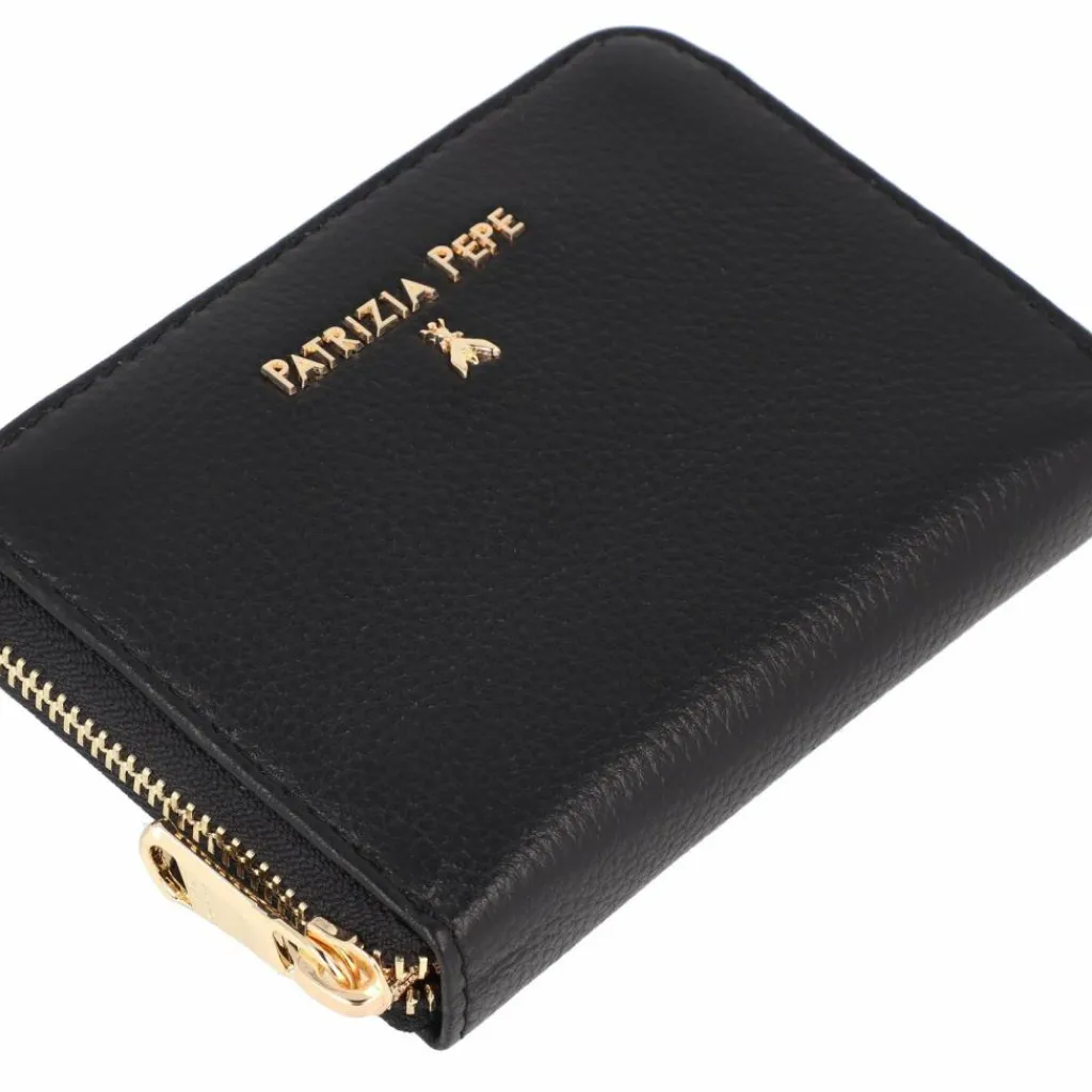 Patrizia Pepe Damengeldbörsen Querformat<Geldbörse Leder 12 cm nero