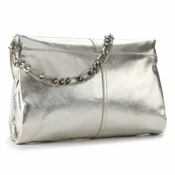Patrizia Pepe Henkeltaschen<Handtasche Leder 30 cm new silver
