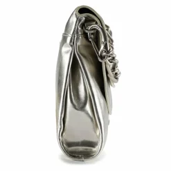 Patrizia Pepe Henkeltaschen<Handtasche Leder 30 cm new silver