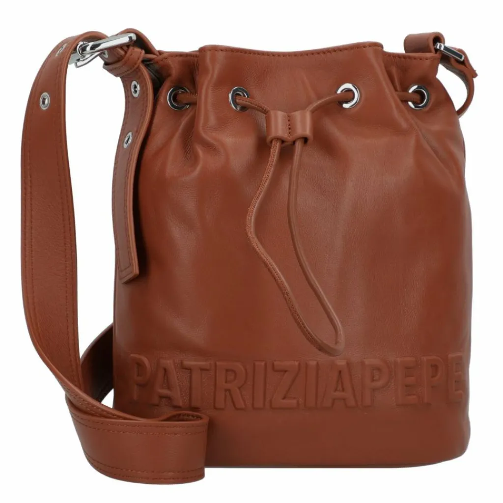 Patrizia Pepe Beuteltaschen|Umhängetaschen<(Im)Perfection Beuteltasche Leder 25 cm new cuoio