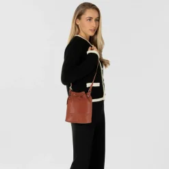 Patrizia Pepe Beuteltaschen|Umhängetaschen<(Im)Perfection Beuteltasche Leder 25 cm new cuoio