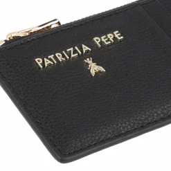 Sale Patrizia Pepe Kreditkartenetui Leder 13 cm nero