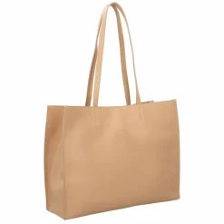 Online Patrizia Pepe New Shopping Shopper Tasche Leder 37.5 cm pompei beige