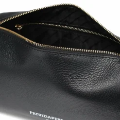 Hot Patrizia Pepe Schultertasche Leder 24 cm nero