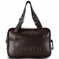 Clearance Patrizia Pepe Schultertasche Leder 34 cm deep chocolate