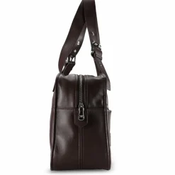 Clearance Patrizia Pepe Schultertasche Leder 34 cm deep chocolate