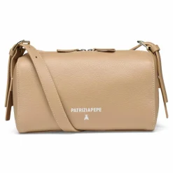 Patrizia Pepe Schultertaschen|Henkeltaschen<Schultertasche Leder 24 cm winter sand