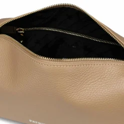 Patrizia Pepe Schultertaschen|Henkeltaschen<Schultertasche Leder 24 cm winter sand