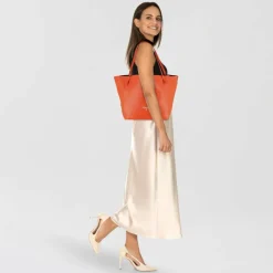 Patrizia Pepe Shopper Tasche Leder 30 cm