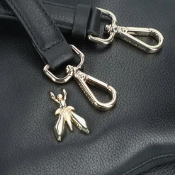 Discount Patrizia Pepe Tris Schultertasche Leder 28 cm nero