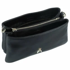 Discount Patrizia Pepe Tris Schultertasche Leder 28 cm nero