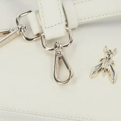 Patrizia Pepe Henkeltaschen|Schultertaschen<Tris Schultertasche Leder 28 cm off white