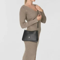 Patrizia Pepe Tris Umhängetasche Leder 37 cm