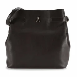 Clearance Patrizia Pepe Umhängetasche Leder 30.5 cm deep chocolate