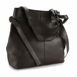 Clearance Patrizia Pepe Umhängetasche Leder 30.5 cm deep chocolate