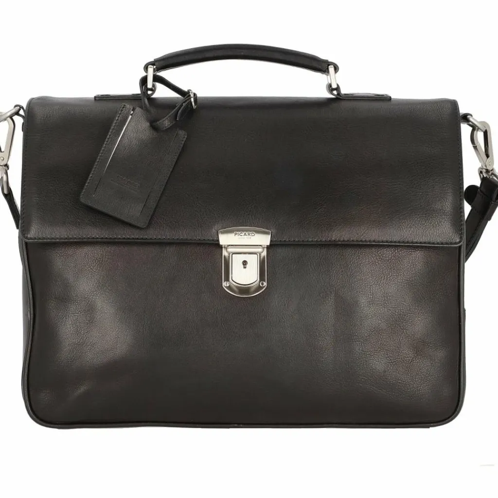 Picard Aktentaschen<Authentic Aktentasche Leder 39 cm schwarz