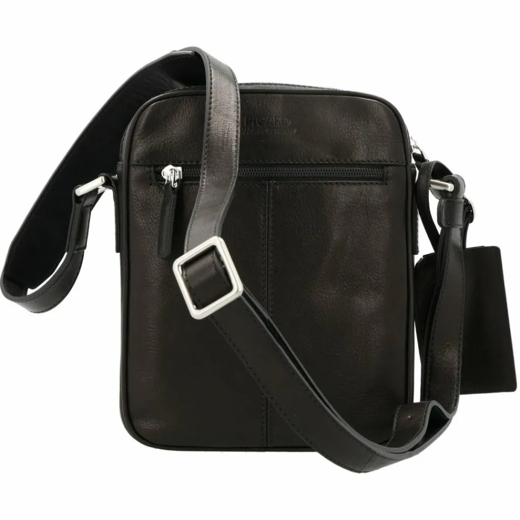 Picard Umhängetaschen<Authentic Umhängetasche Leder 19 cm schwarz