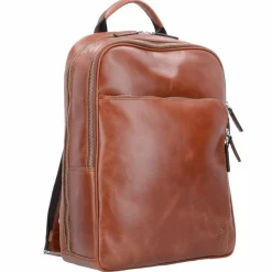 Best Picard Buddy Rucksack Leder 39 cm Laptopfach cognac