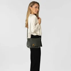 Picard Schultertaschen|Henkeltaschen<Calico Schultertasche Leder 25 cm schwarz