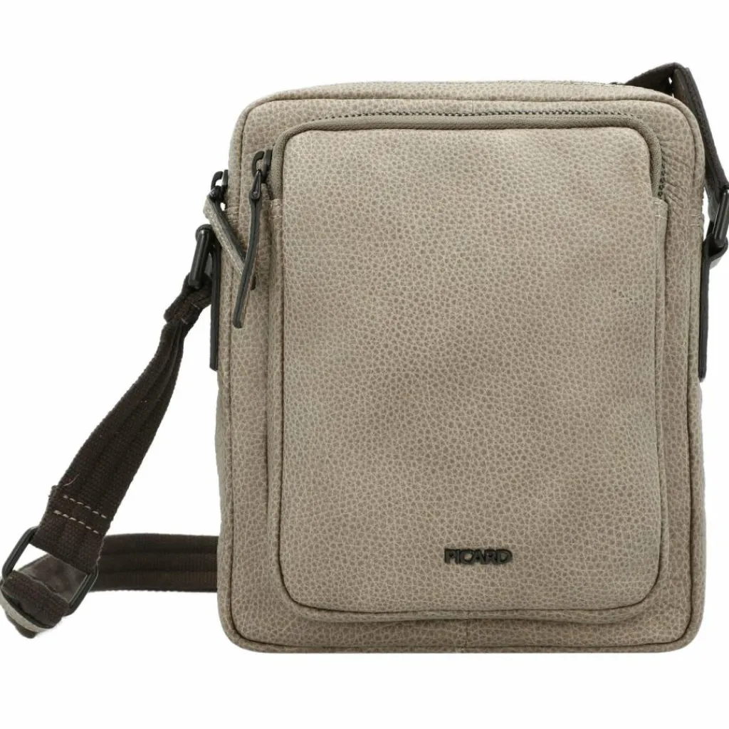 Hot Picard Casual Umhängetasche Leder 18 cm taupe