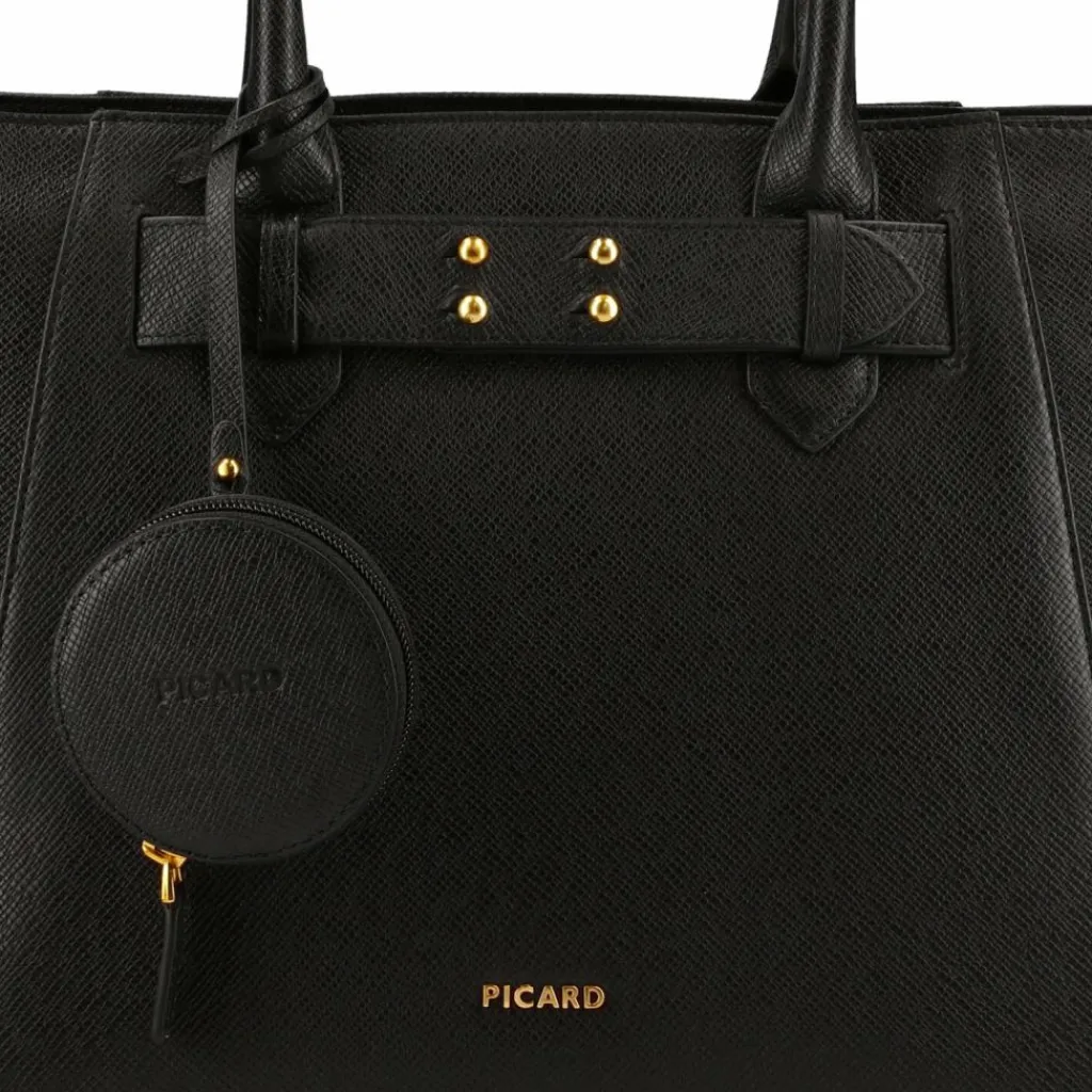 Picard Shopper|Henkeltaschen<Chic Way Shopper Tasche Leder 39 cm schwarz