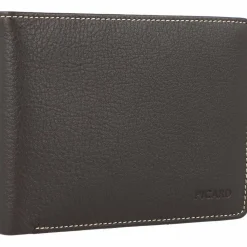 Picard Herrengeldbörsen Querformat<Diego Geldbörse Leder 12,5 cm cafe