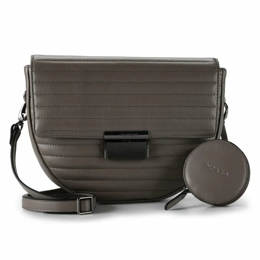 Picard Evolute Umhängetasche Leder 25 cm gravel