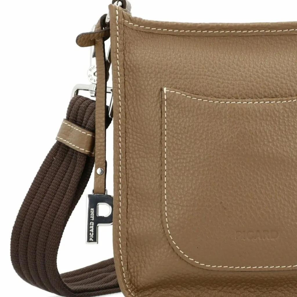 New Picard Kronberg Umhängetasche Leder 18 cm hazel