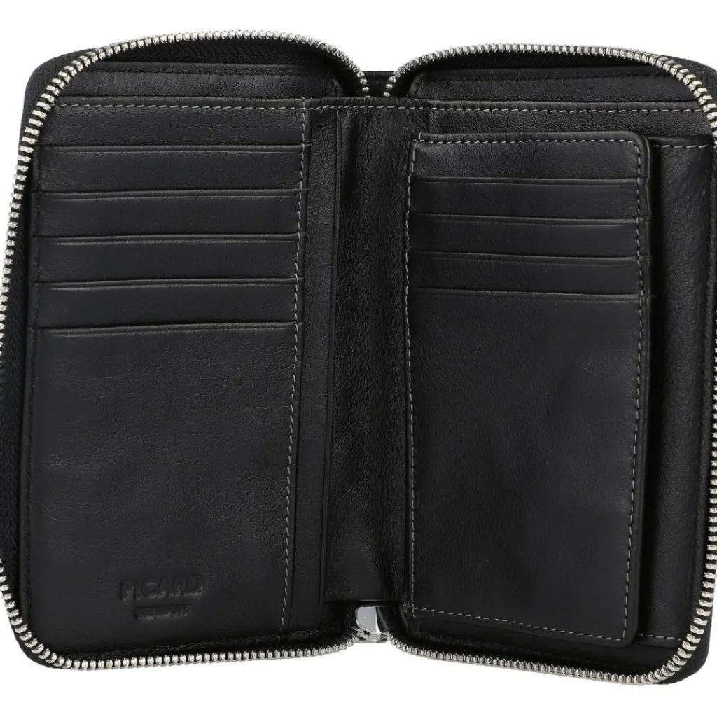 Picard Damengeldbörsen Querformat<Ladysafe Geldbörse RFID Leder 14,5 cm schwarz