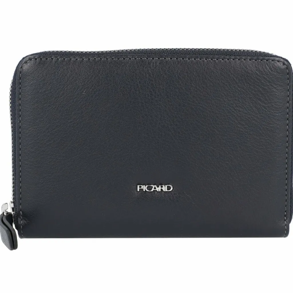 New Picard Ladysafe Geldbörse RFID Leder 14,5 cm navy