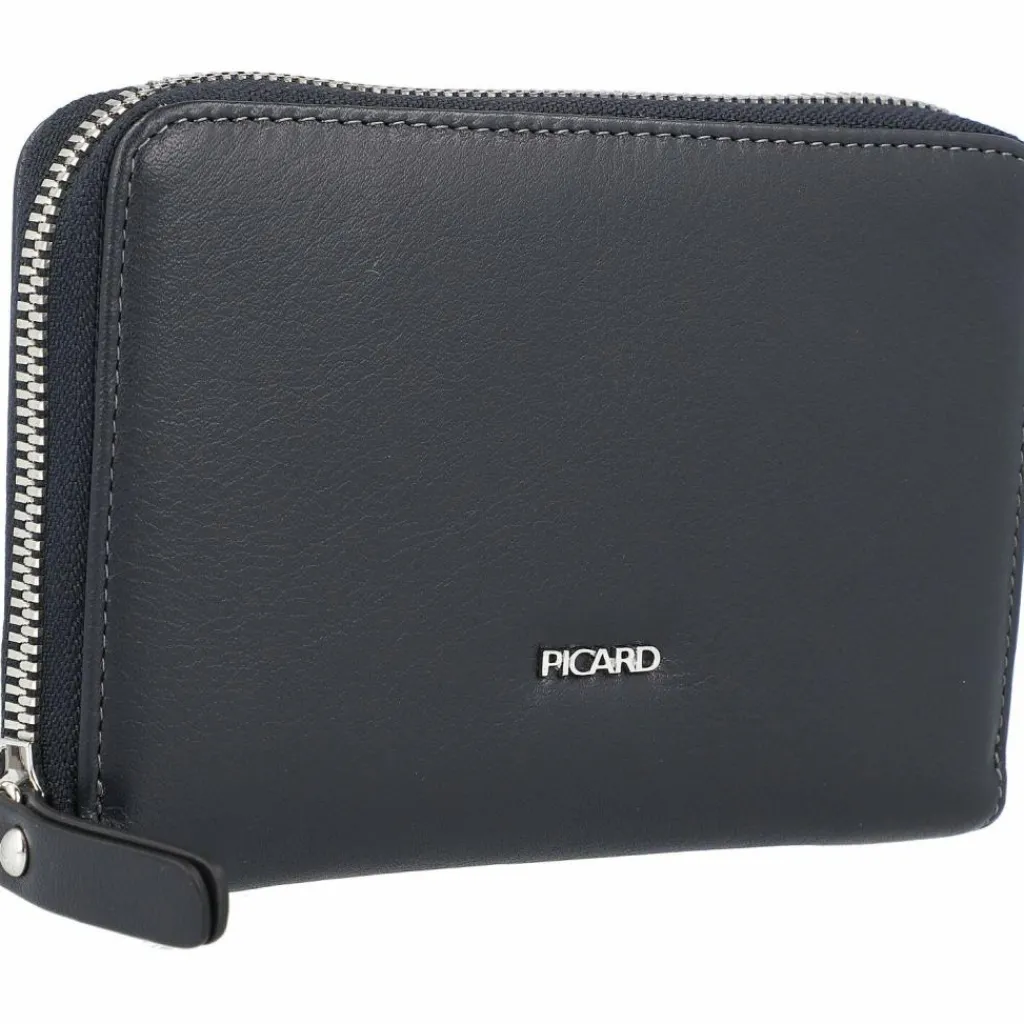 New Picard Ladysafe Geldbörse RFID Leder 14,5 cm navy