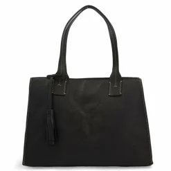 Online Picard Peephole Schultertasche Leder 40 cm schwarz