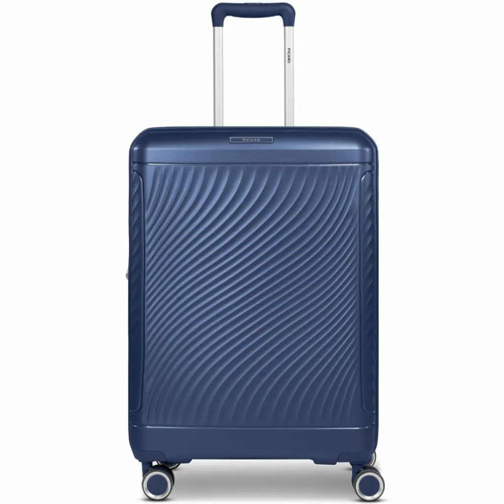 Hot Picard Vienna 4 Rollen Trolley M 65 cm mit Dehnfalte navy blue