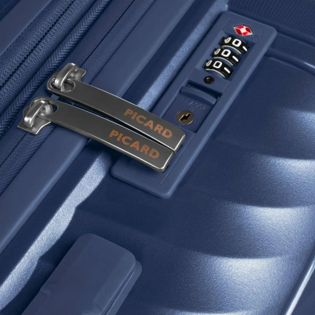 Hot Picard Vienna 4 Rollen Trolley M 65 cm mit Dehnfalte navy blue