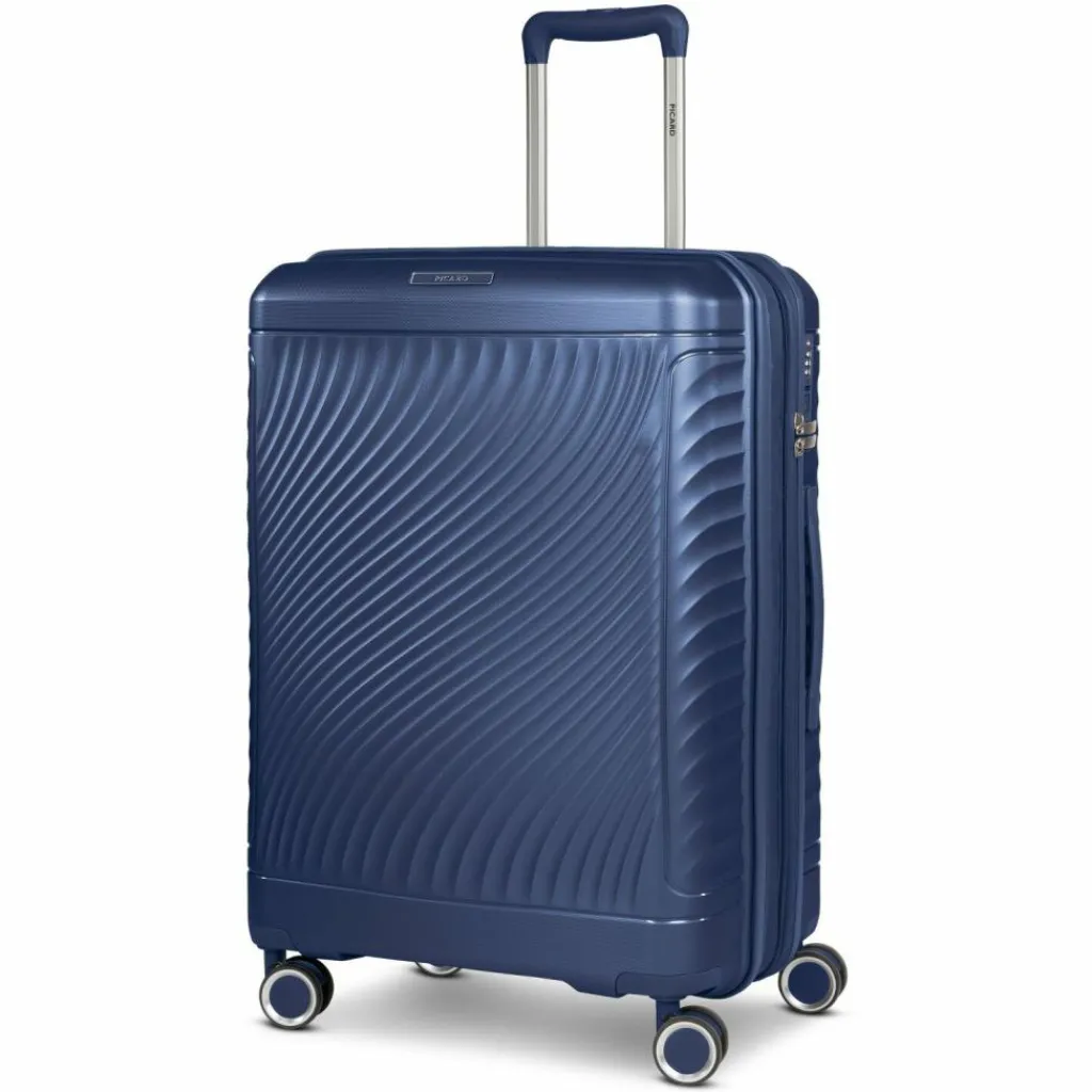 Hot Picard Vienna 4 Rollen Trolley M 65 cm mit Dehnfalte navy blue