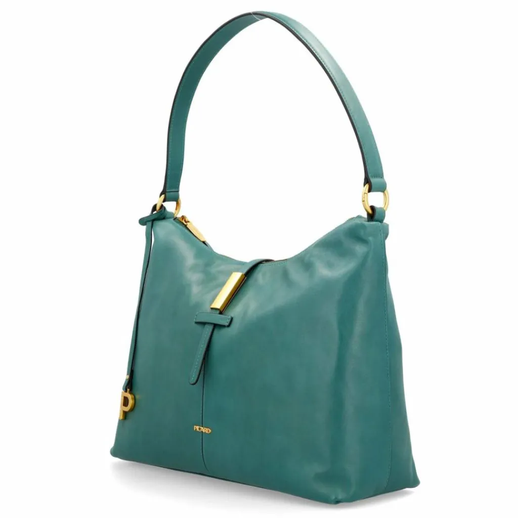 Picard Schultertaschen<Whisper Schultertasche Leder 34 cm smaragd