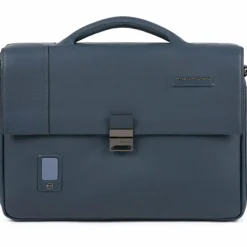 Piquadro Aktentaschen<Akron Aktentasche Leder 42 cm Laptopfach blue