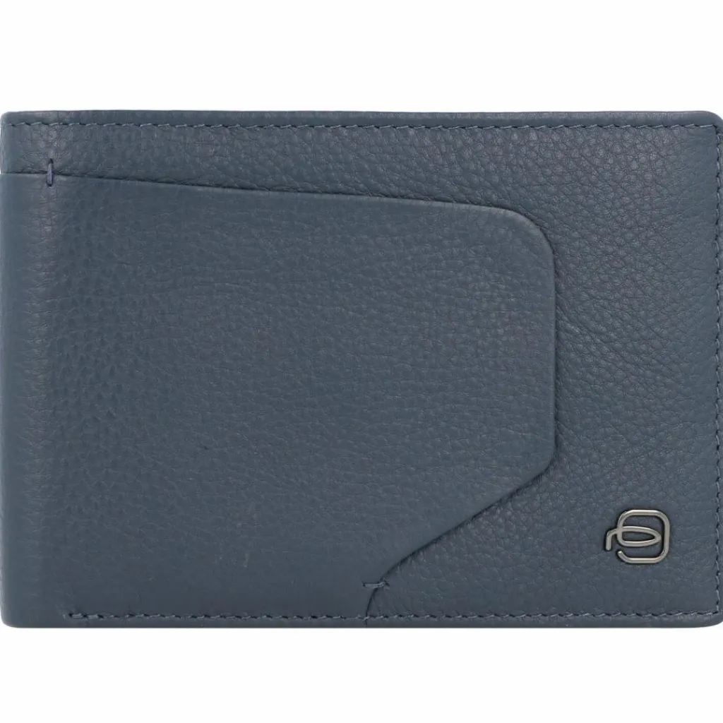 Piquadro Herrengeldbörsen Querformat<Akron Geldbörse RFID Leder 13 cm blue