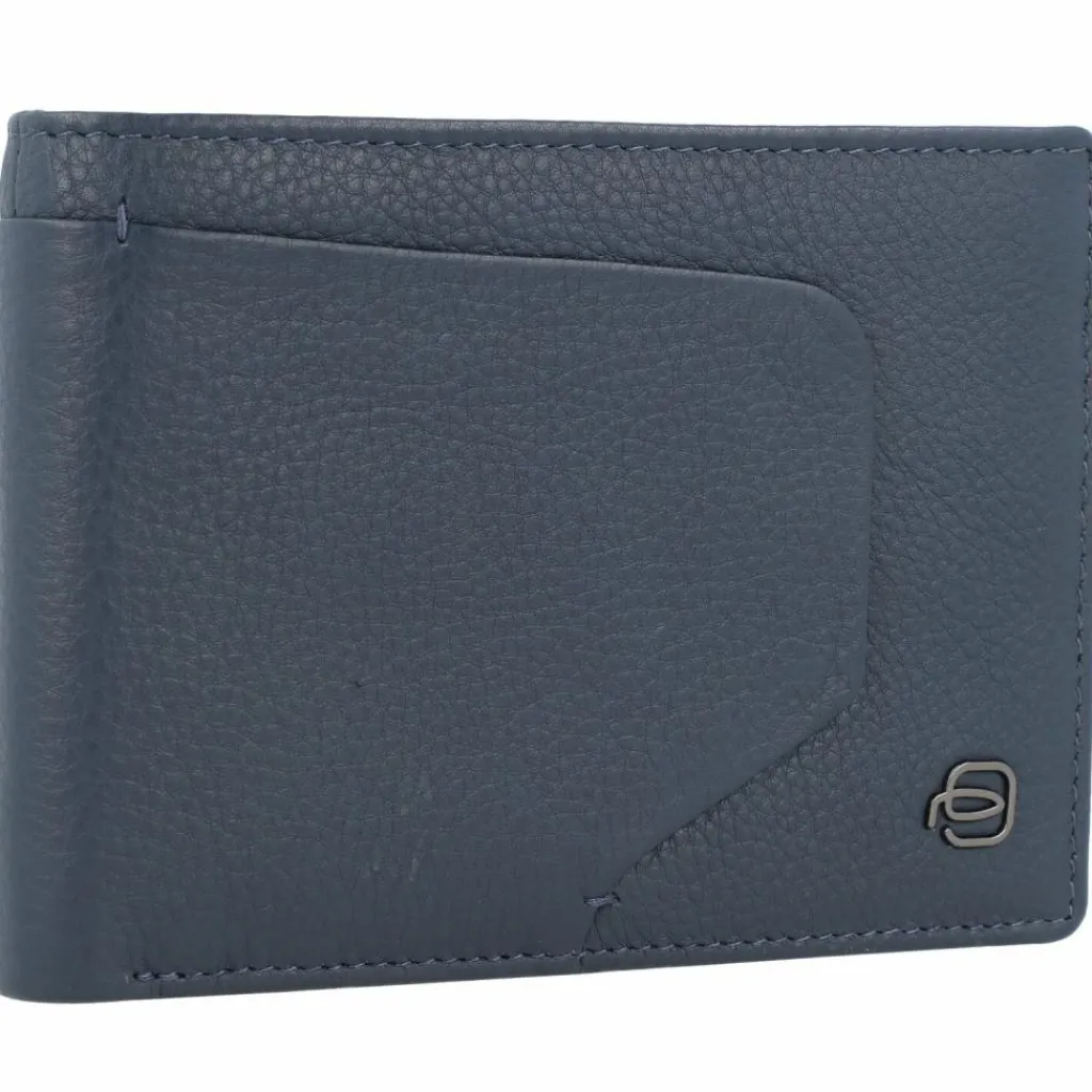 Piquadro Herrengeldbörsen Querformat<Akron Geldbörse RFID Leder 13 cm blue