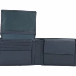 Piquadro Herrengeldbörsen Querformat<Akron Geldbörse RFID Leder 13 cm blue