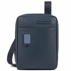 Discount Piquadro Akron Umhängetasche Leder 17 cm blue
