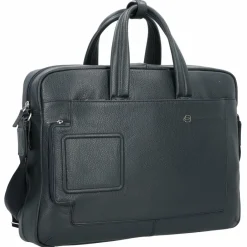 Piquadro Laptoptaschen|Aktentaschen<Aktentasche Leder 44 cm Laptopfach dunkelblau