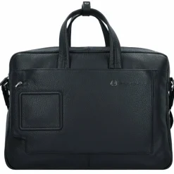 Best Piquadro Aktentasche Leder 44 cm Laptopfach black