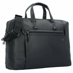 Piquadro Laptoptaschen|Aktentaschen<Aktentasche Leder 43.5 cm Laptopfach black