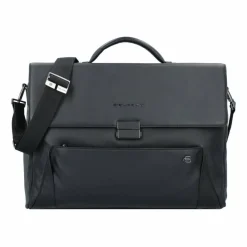 Piquadro Laptoptaschen|Aktentaschen<Aktentasche Leder 42 cm Laptopfach black