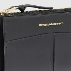 Piquadro Ashley Geldbörse Leder 14.5 cm black