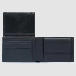 Piquadro Herrengeldbörsen Querformat<Atlas Geldbörse RFID Schutz Leder 13 cm black