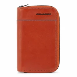 Clearance Piquadro B2 Revamp Geldbörse RFID Leder 8 cm tobacco