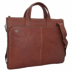 Piquadro Black Square Aktentasche Leder 42 cm Laptopfach